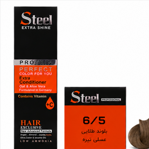 رنگ مو استیل شماره 6.5 بلوند طلایی عسلی تیره