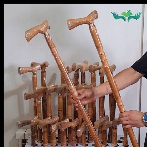 عصا چوبی راش خراطی شده بسته 8 عددی 