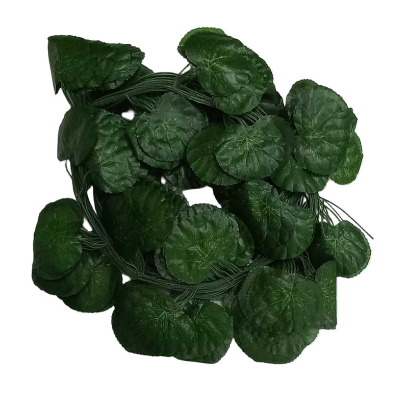گل مصنوعی مدل ریسه برگ خطی مدل شمعدانی بسته 12 عددی مدل 1