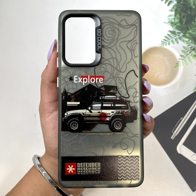 قاب گوشی Galaxy A52 / Galaxy A52S سامسونگ Shadow Armor Case سوکول اورجینال محافظ لنز برجسته طرح آفرود کد 305241