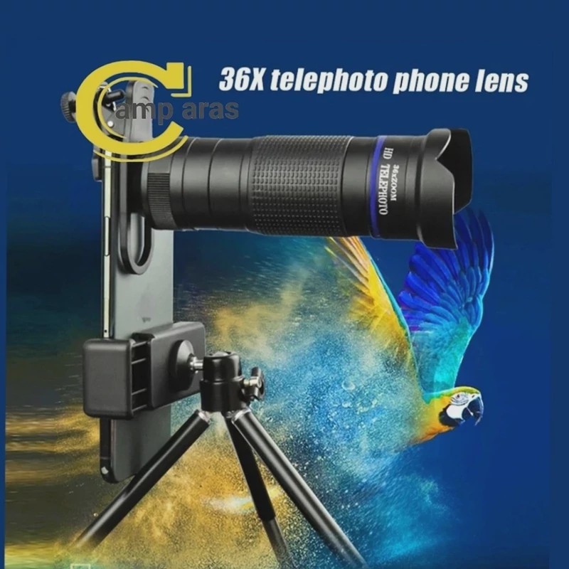لنز تلسکوپی دوربین موبایل تله زوم HD TELEPHOTO 36xZOOM