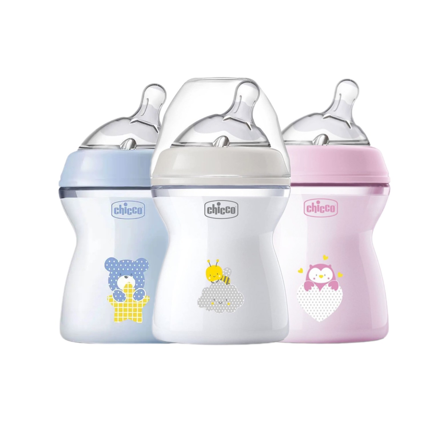 شیشه شیر نچرال 2 ماه طرحدار 250 میل چیکو chicco