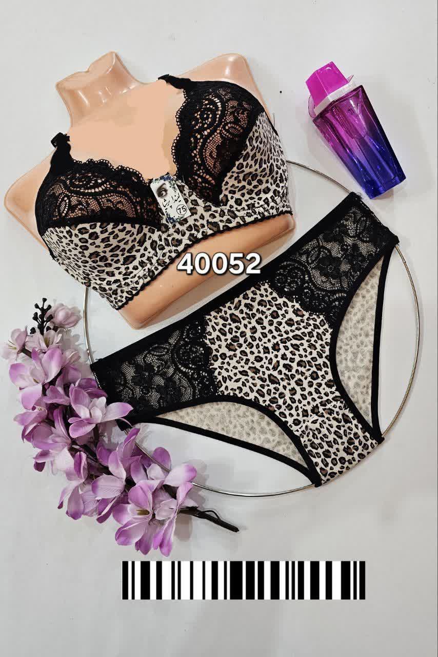 ست شورت و سوتین پلنگی بسته 4 عددی کد b 40052 پخش عمده پس کرایه