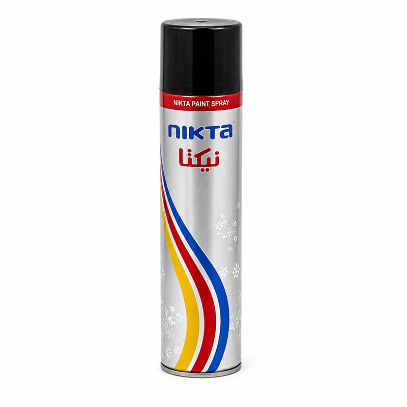 اسپری رنگ مشکی مات نیکتا مدل Black Matte حجم 300 میلیلیتر