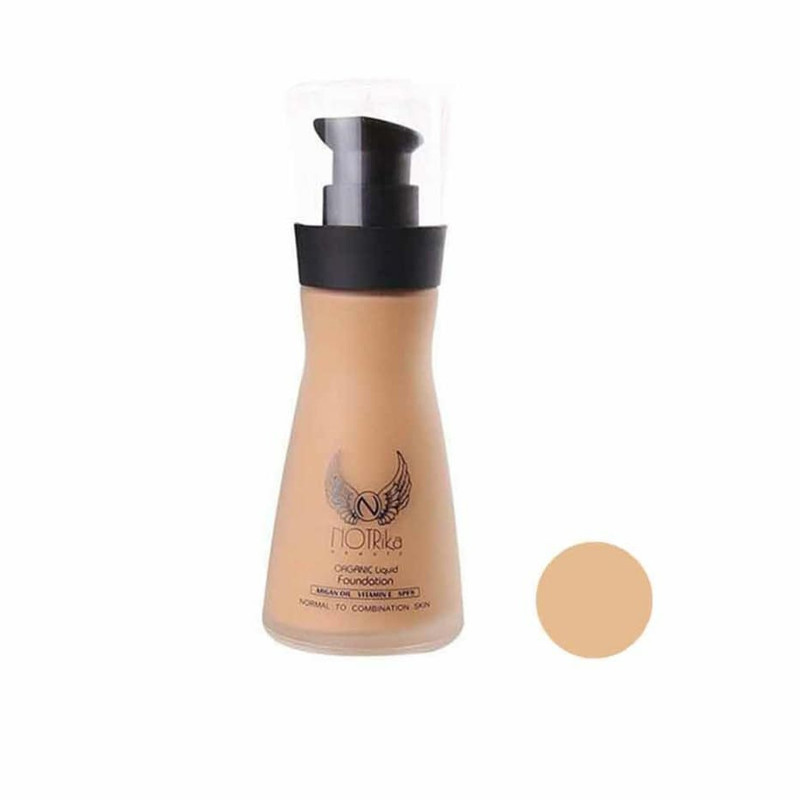 کرم پودر مایع SPF 8 نوتریکا مدل 03 شماره F10 مناسب برای انواع پوست حجم 30 میلیلیتر