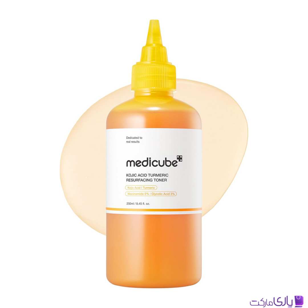 تونر لایه بردار و ضد لک مدی کیوب Medicube حاوی کوجیک اسید و گلیکولیک اسید حجم 250 میل