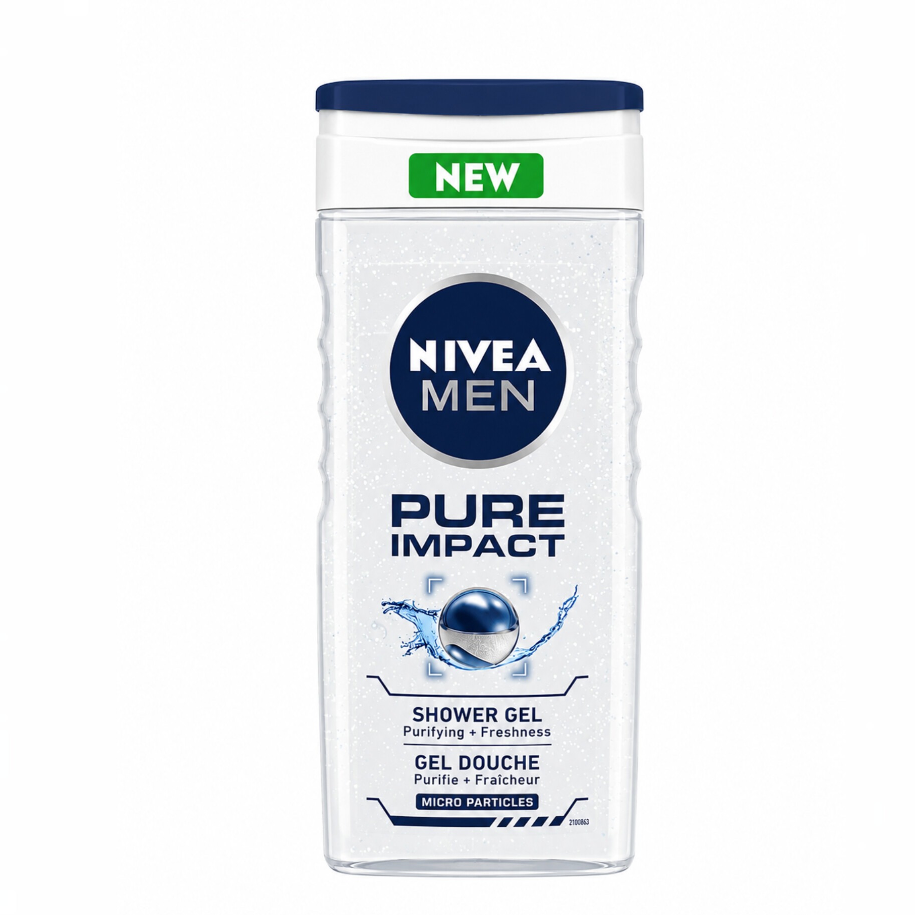 ژل دوش مردانه نیوآ Pure Impact با میکروذرات پاککننده 250 میلیلیتر اصل