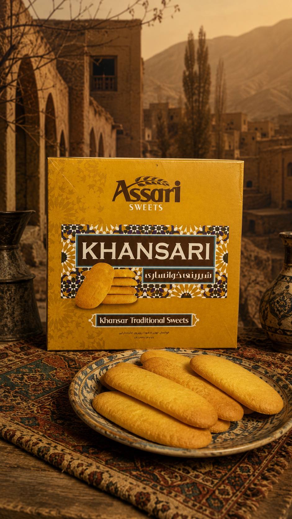 کلوچه سنتی زعفرانی خوانسار (نان خوانساری )