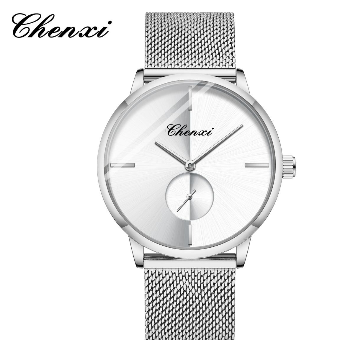 ساعت مچی مردانه چنکسی مدل CHENXI 061 نقره ای