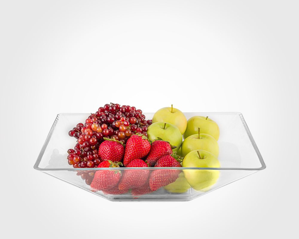 میوه خوری شیشه ای مربع لیمون کد 2253