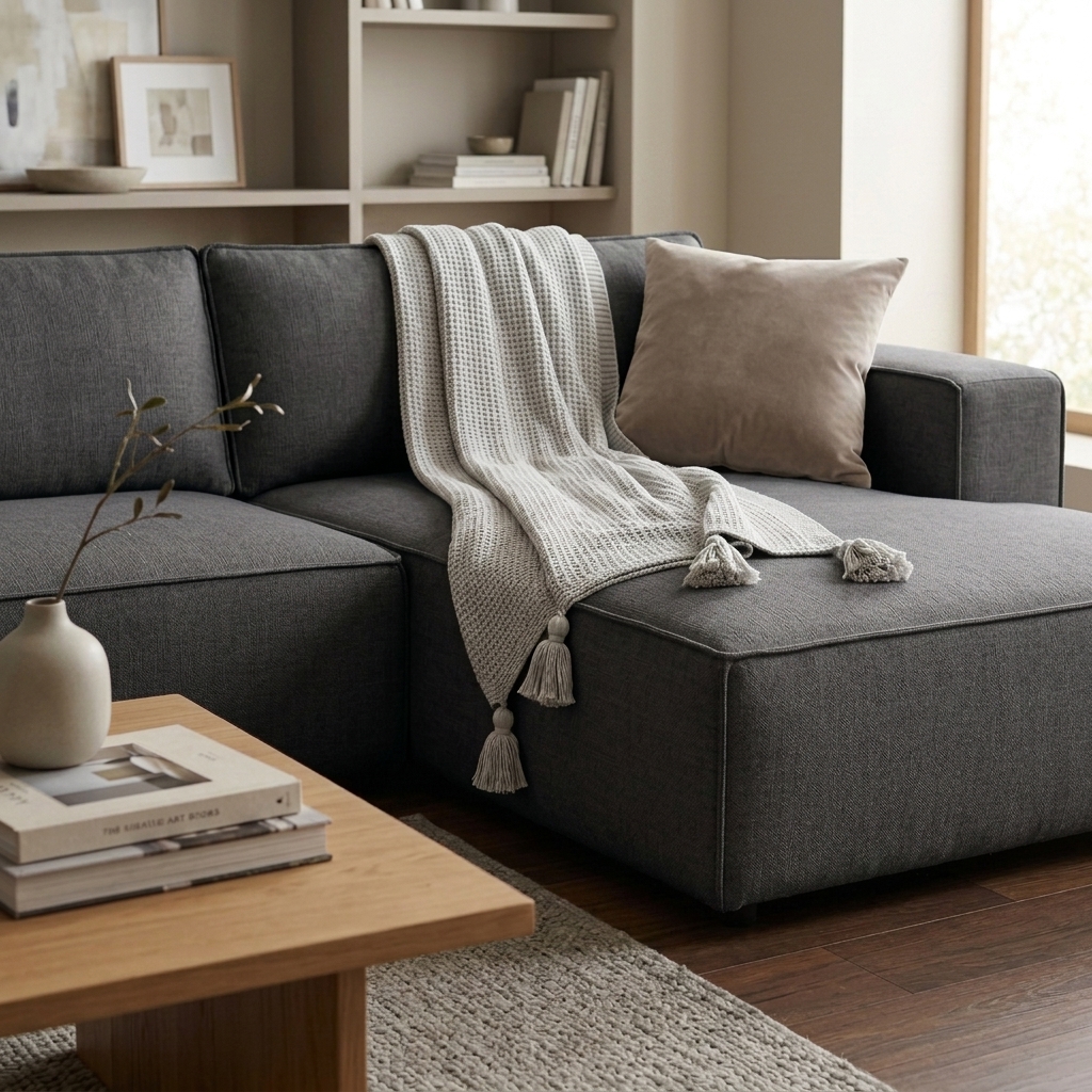شال مبل طوسی مدرن FSH-516-MISTGRAY