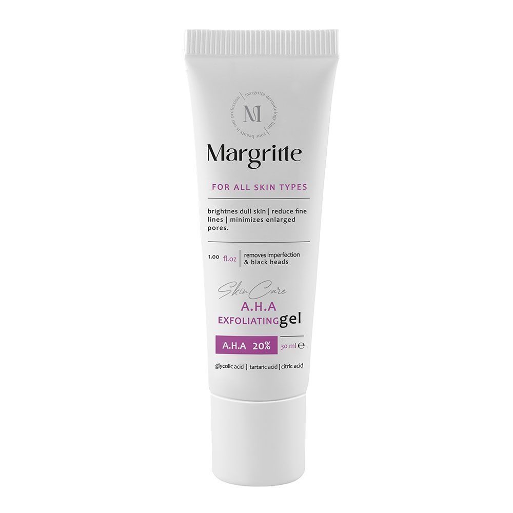 ژل لایه بردار A.H.A 20% مارگریت | Margritte A.H.A 20% Exfoliating Gel نارسیس بیوتی