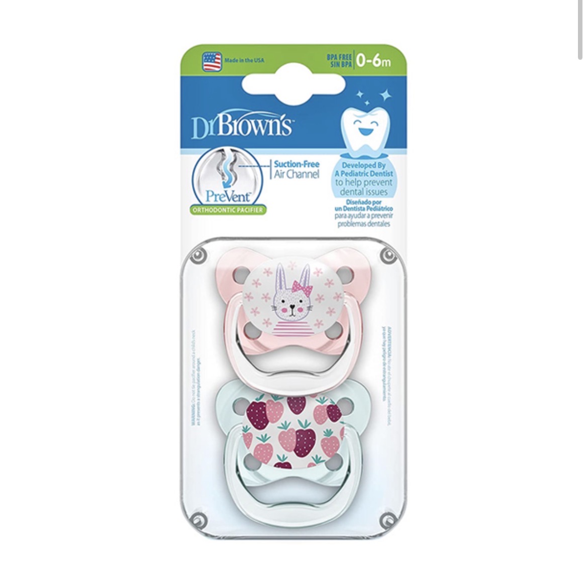 پستانک دوعددی ارتودنسی سرکج (0 تا 6 ماه) دکتر براونز dr browns