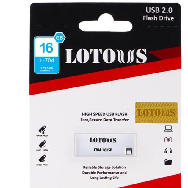 فلش مموری لوتوس مدل L704 ظرفیت 16 گیگابایت USB 2