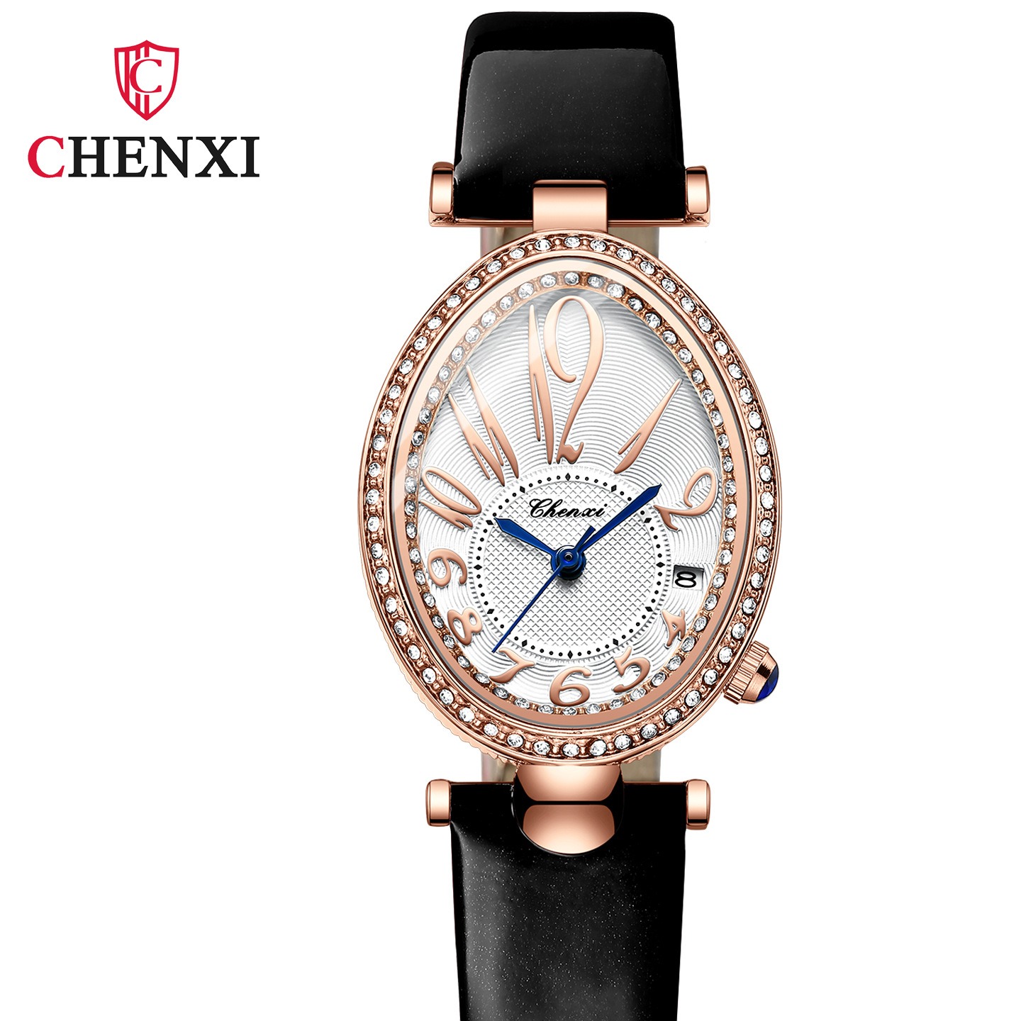 ساعت مچی زنانه چرم چنکسی مدل CHENXI 326 مشکی