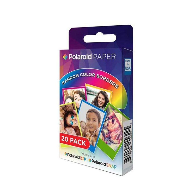 کاغذ چاپ سریع پولاروید 20 عددی Polaroid Rainbow Border ZINK Film