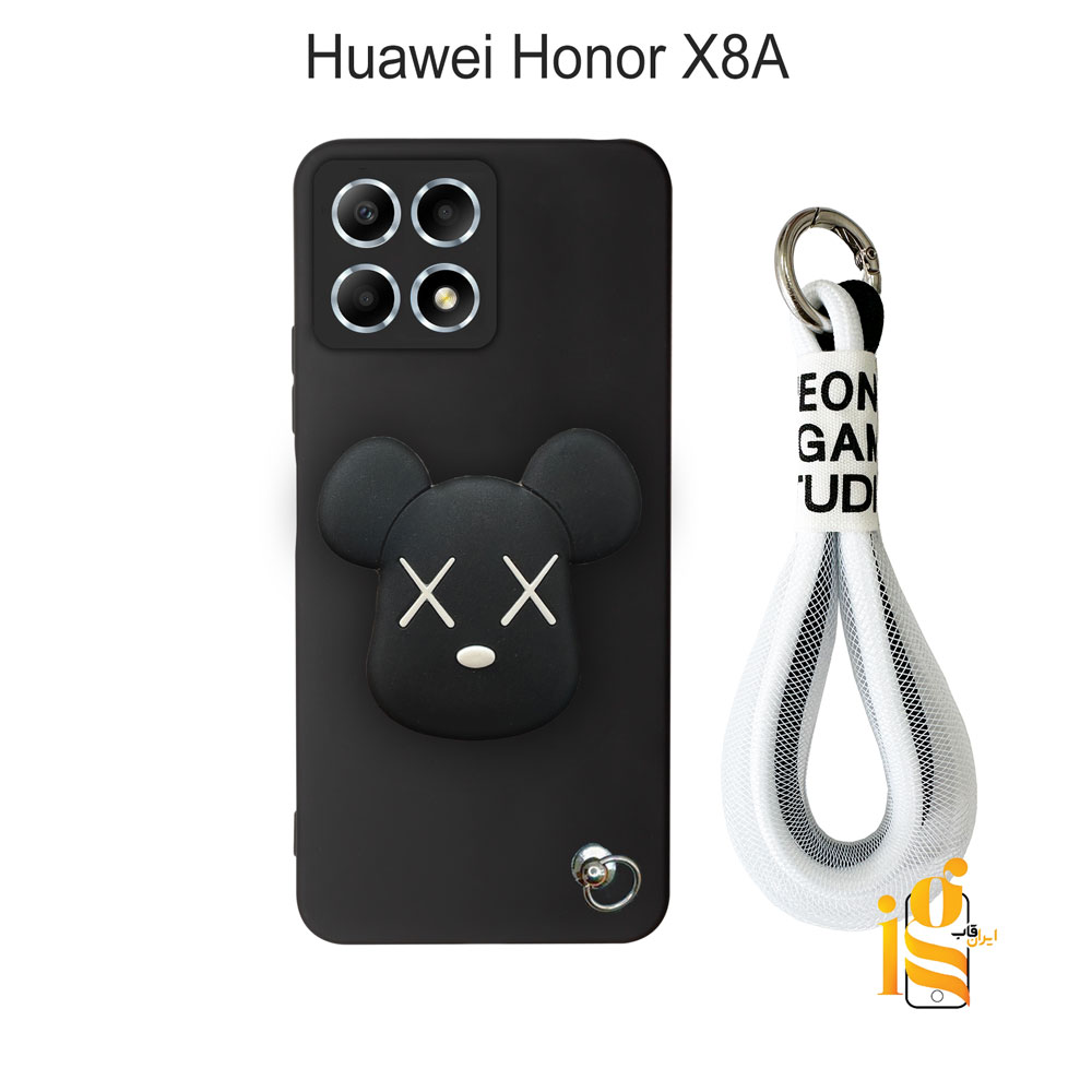 قاب فانتزی خرس روبو چشم ضربدری برای گوشی هواوی Honor X8A
