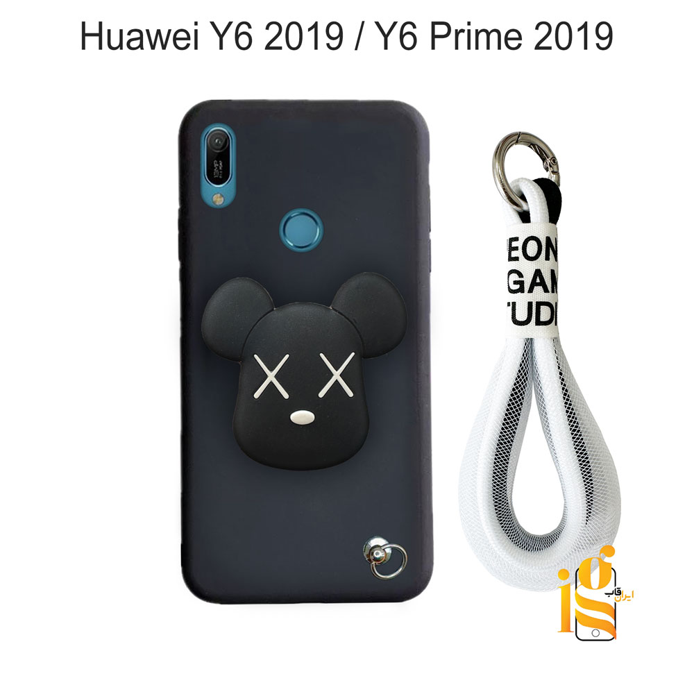 قاب فانتزی خرس روبو چشم ضربدری برای گوشی هواوی Y6 2019 / Y6 Prime 2019