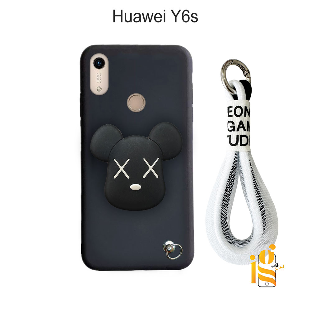 قاب فانتزی خرس روبو چشم ضربدری برای گوشی هواوی Y6s