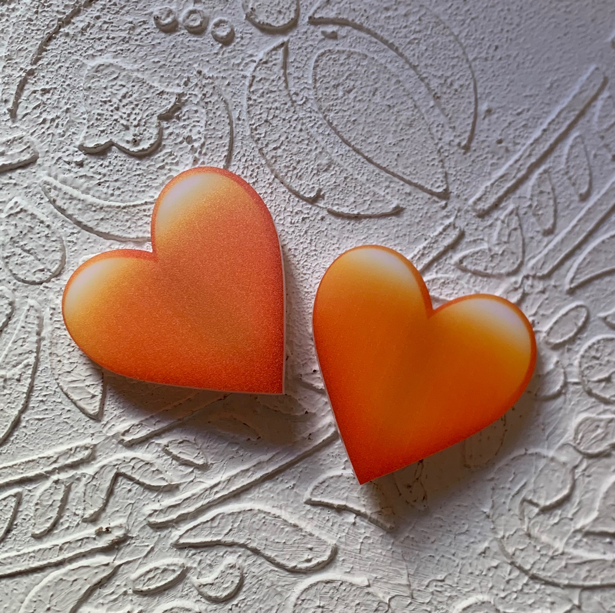 گیره موی ایموجی قلب نارنجی
