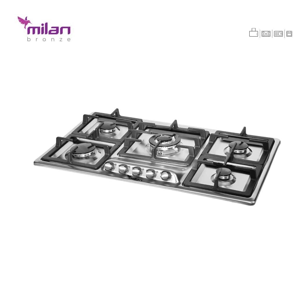 گاز پنج شعله استیل S9 میلان برنز (پس کرایه)