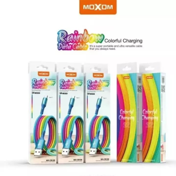 کابل شارژ usb به usb type-c تنوع رنگ هفت رنگ مطابق عکس کیفیت بالا