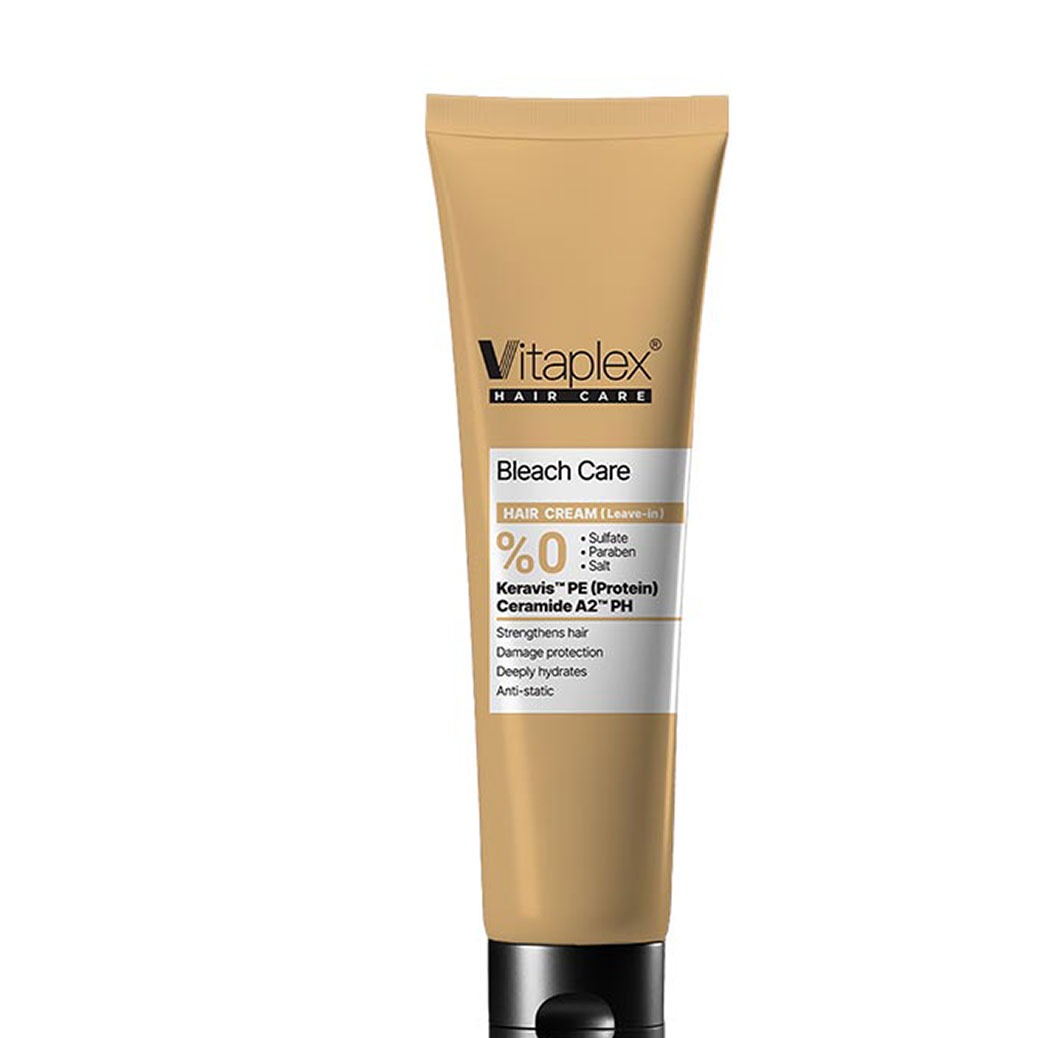 کرم ترمیم کننده مو ویتاپلکس Vitaplex فاقد سولفات مناسب مو دکلره شده Bleach Care حجم 150 میلی لیتر