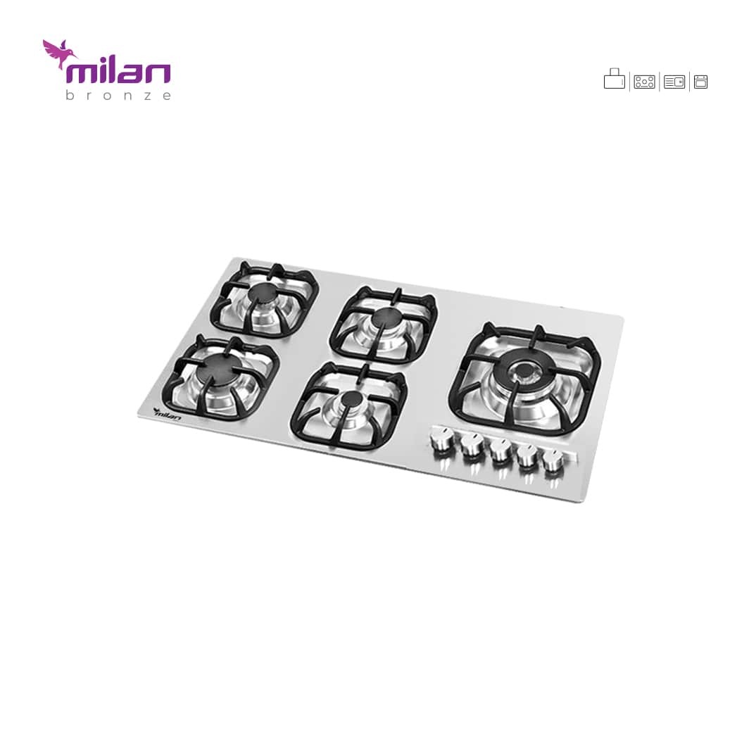 گاز پنج شعله استیل S25 میلان برنز (پس کرایه)