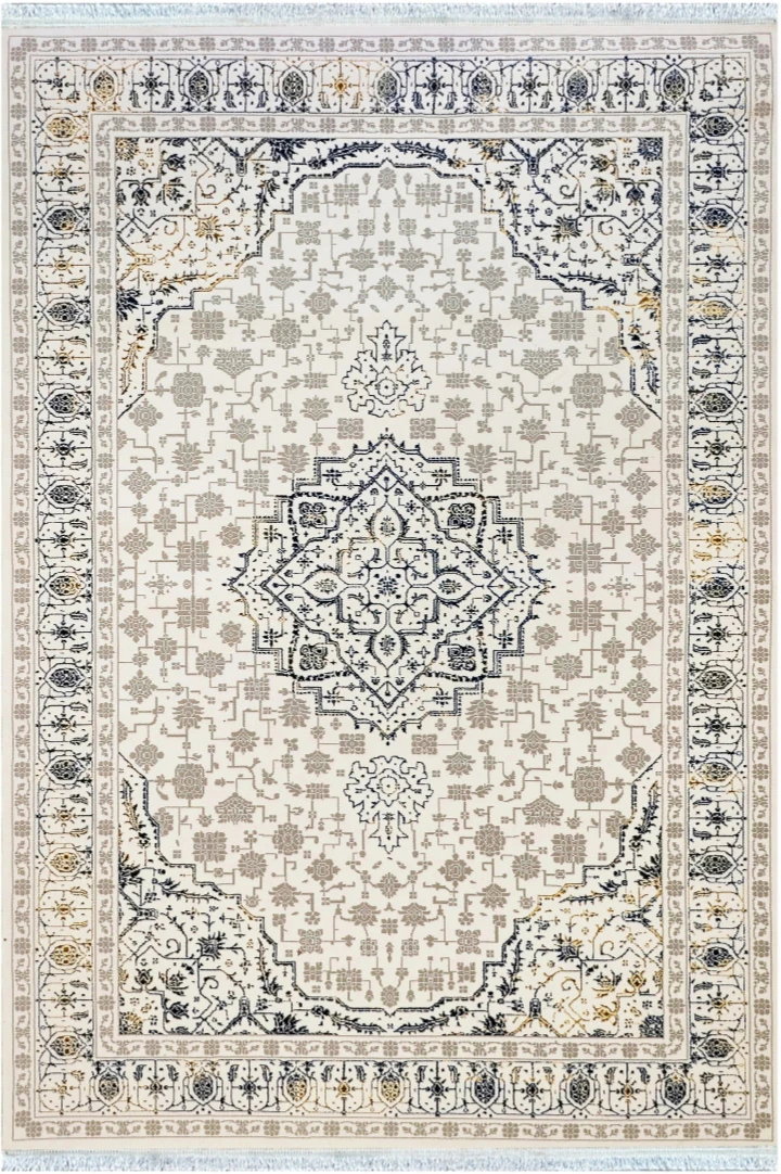 فرش ماشینی مدرن سیزان کاشان - کد نورا 44009KA
