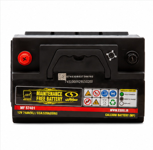 باتری صبا 12 ولت 74 امپر