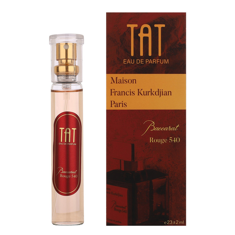 عطر جیبی تات مدل Baccarat Rouge با رایحه تند و گرم حجم 25 میلی لیتر