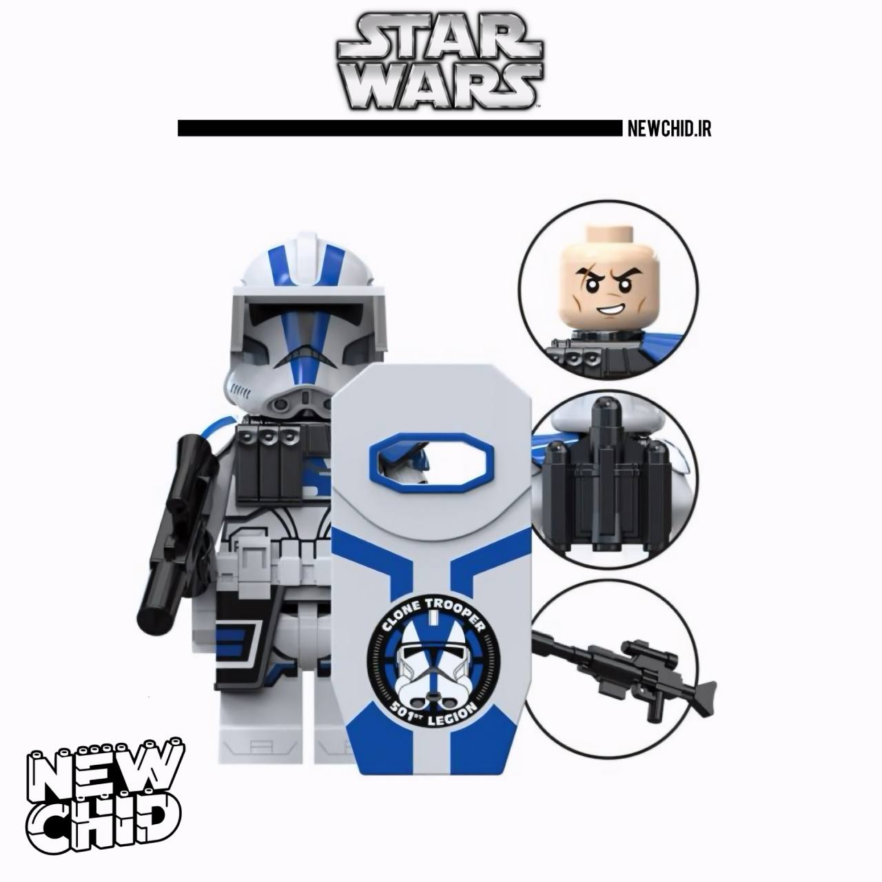 لگو مینی فیگور کلون تروپر مدل Tv8164