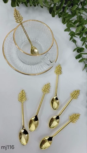 آدجابازار - قاشق چایی خوری طلایی mj116 (ارسال پس کرایه)
