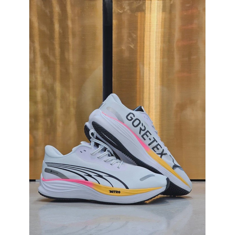 کتونی پوما ولوسیتی نیترو3 سایز 40 الی 45 سفید مشکی زرد PUMA Velocity Nitro 3