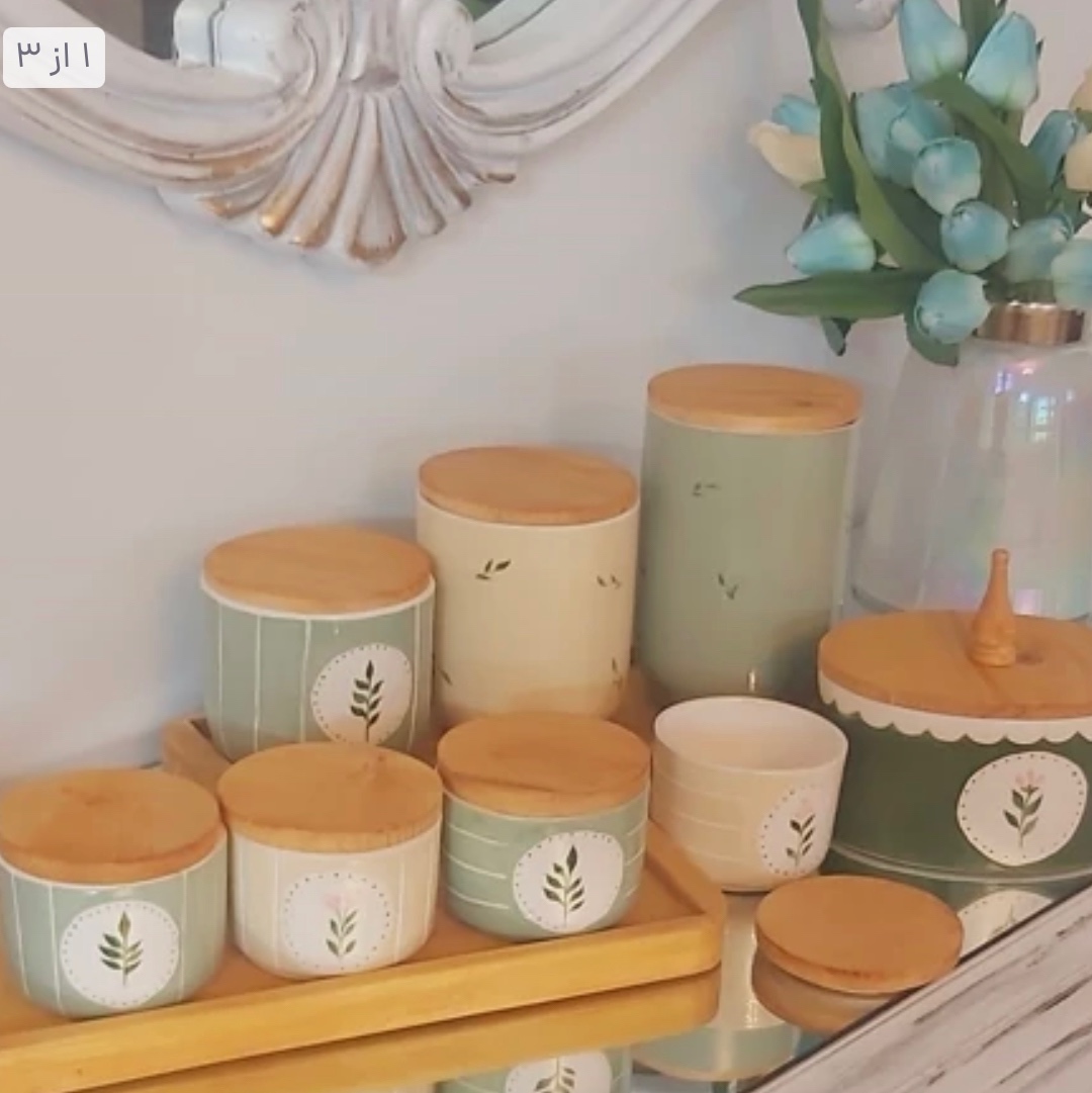 پاسماوری 6عددی با ظرف کوکی و درب دستگیره دار(ارسال با چاپار و پرداخت هزینه ارسال درب منزل)