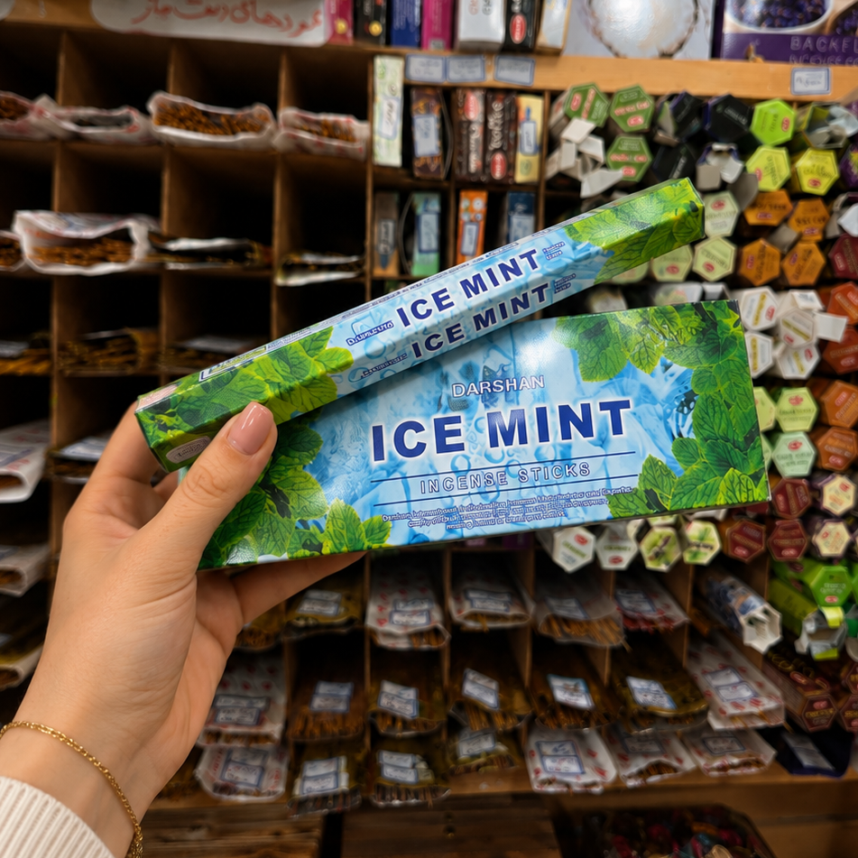 عود شاخه ای دارشان Darshan مدل نعنای یخی Ice Mint، بیست عددی