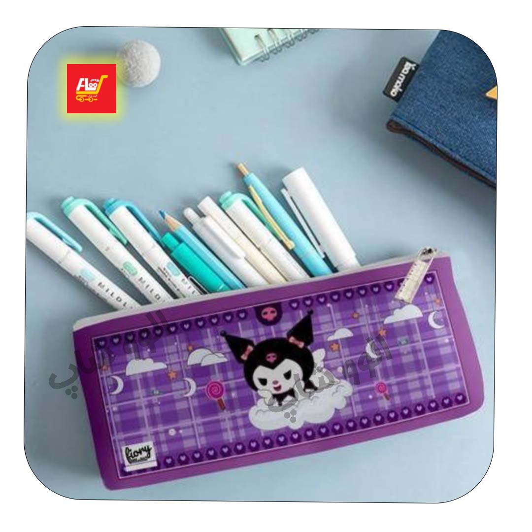 جامدادی مستر راد کرومی تک زیپ چرم اعلا