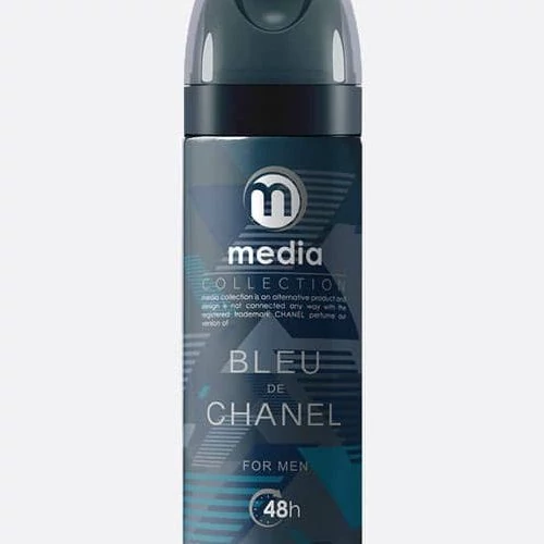 اسپری خوشبو کننده بدن مدیا مدل بلو شنل BLUE CHANEL