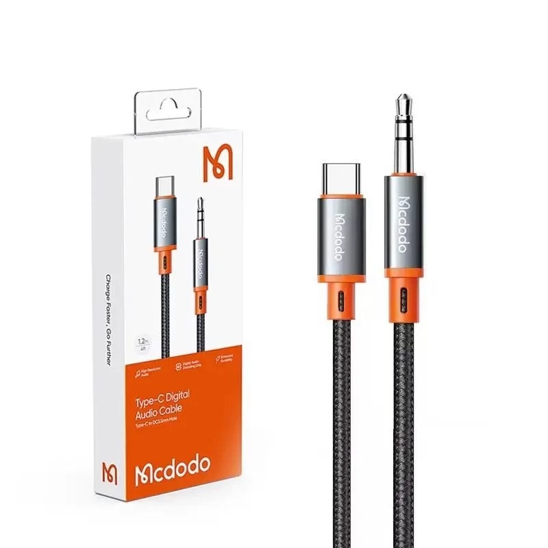 کابل تبدیل USB-C به AUX مک دودو مدل CA-0820 طول 1.2 متر