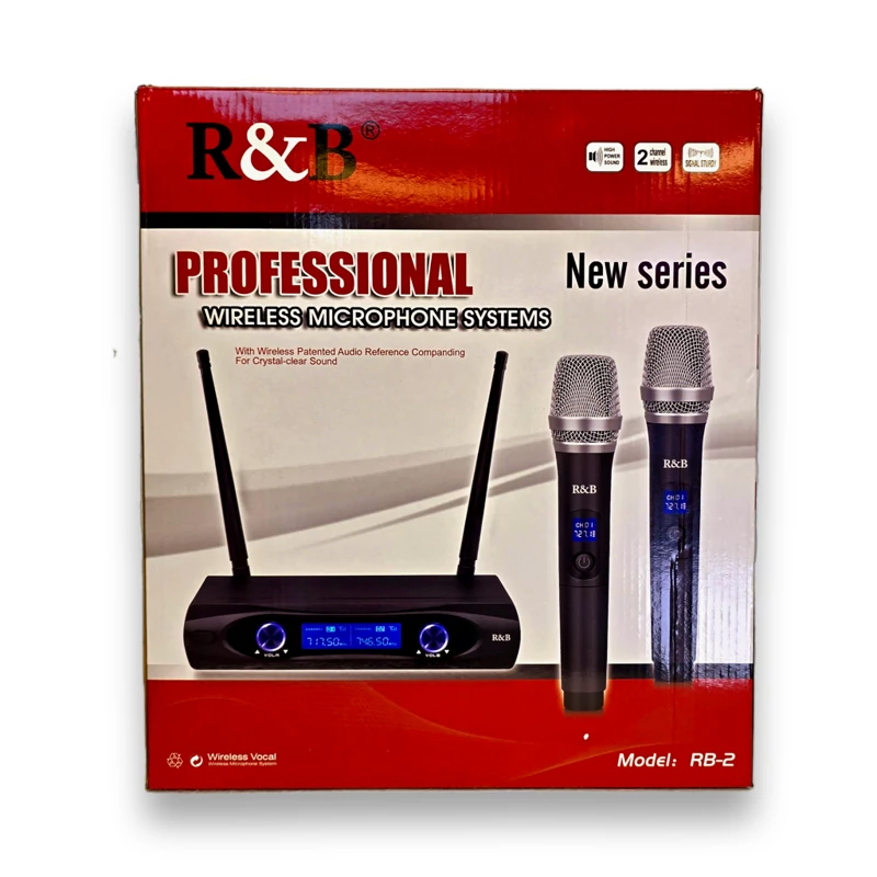 میکروفون دو کانال بی سیم (دستی) RB RB-2