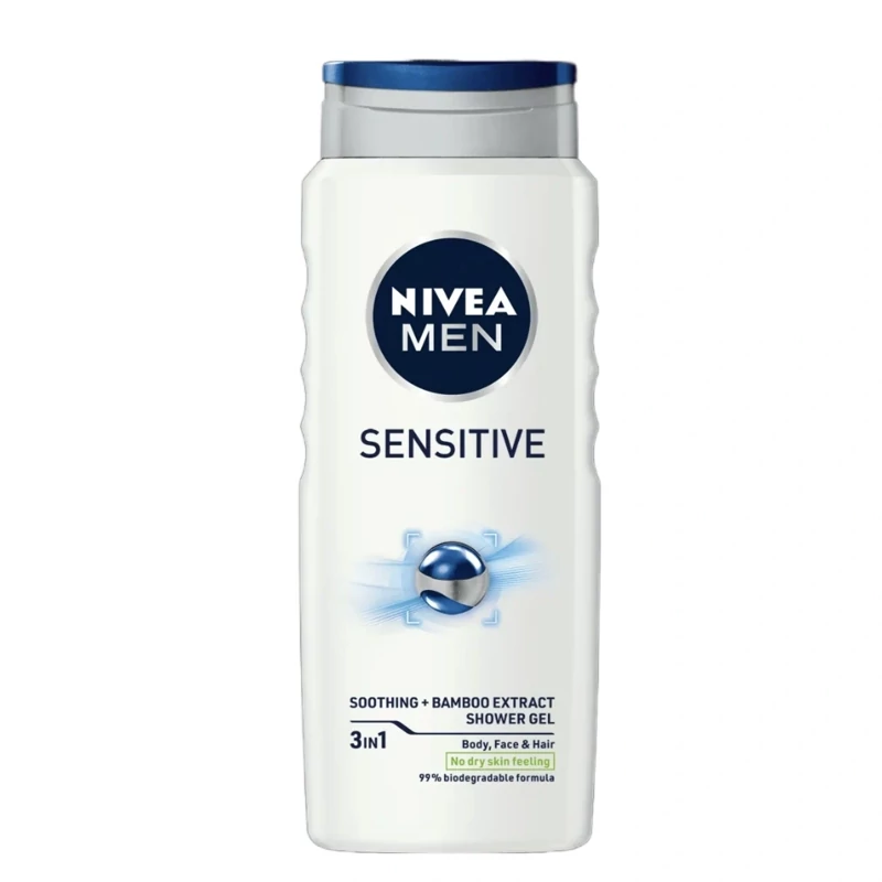 شامپو سر و بدن مردانه نیوآ مدل SENSITIVE حجم 500 میل