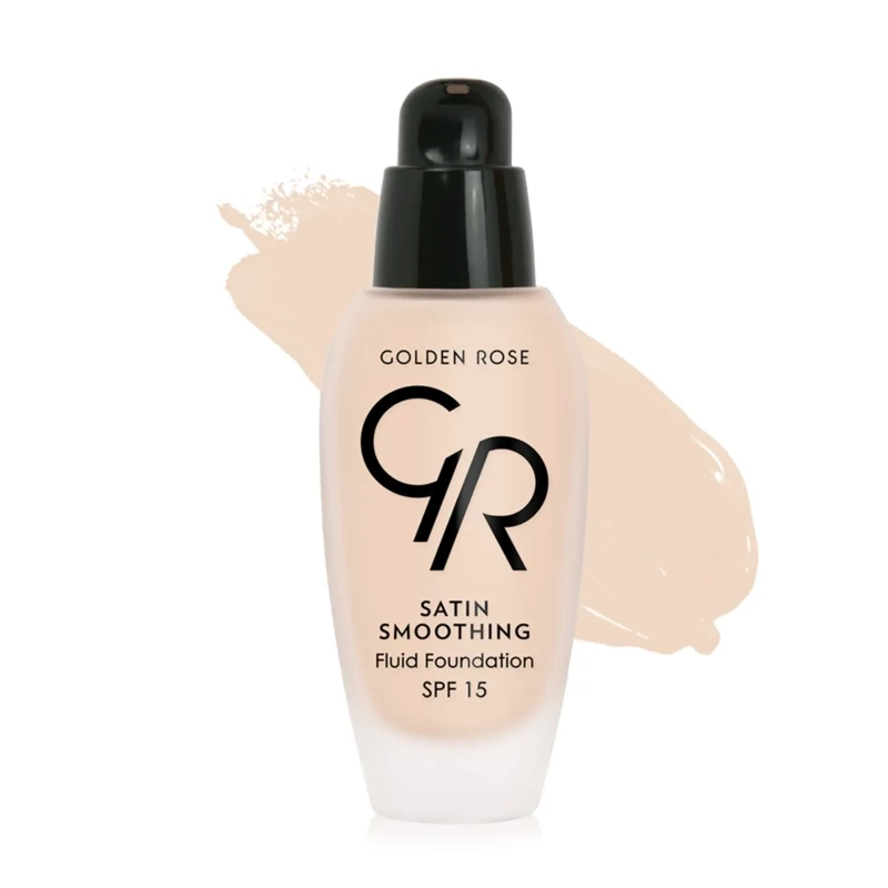 کرم پودر گلدن رز مدل Satin Smoothing Fluid شماره 34