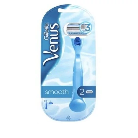 تیغ اصلاح ژیلت ونوس زنانه مدل smooth با دو یدک