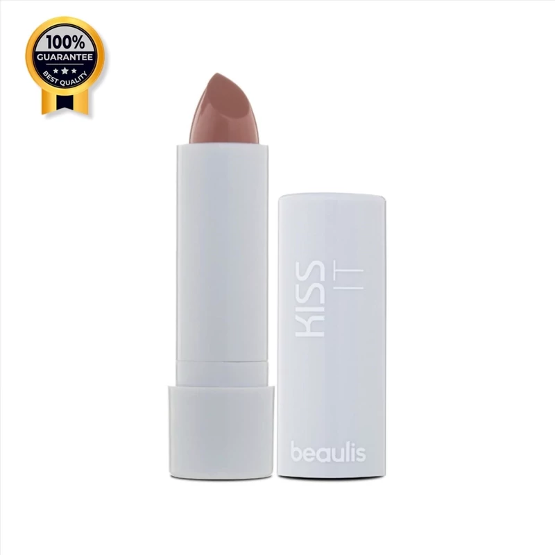 رژ لب جامد بیولیس Beaulis اورجینال مدل Kiss it قهوه ای شماره 194