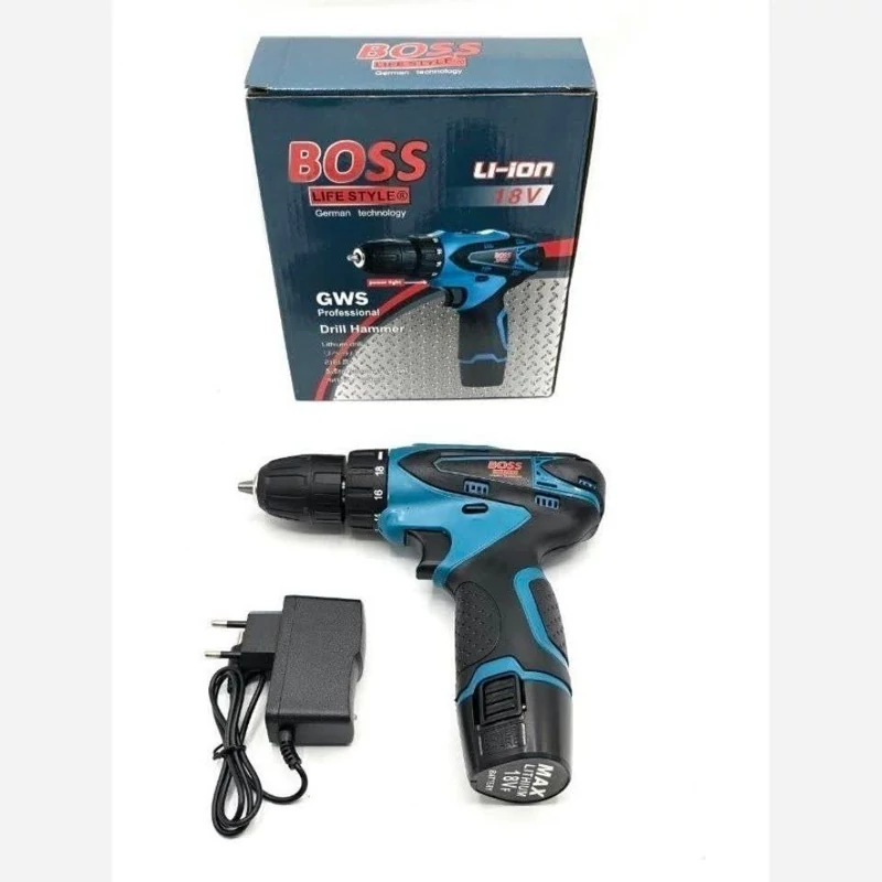 پیچگوشتی شارژی تک باتری باس مدل 18v-1B Blue
