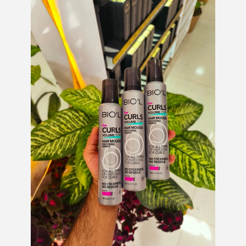 موس حالت دهنده مو 200 میلی لیتر بیول Fine Curls Volume It Up Hair Mousse Volume 200 ml Biol