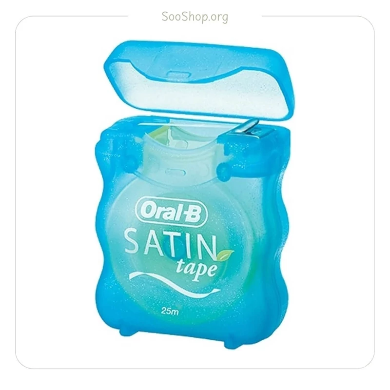 نخ دندان نواری اورال بی مدل Satin Tape (اصل) | Oral-B Satin Tape Dental Floss
