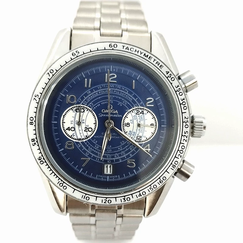 ساعت مچی مردانه امگا اسپیدمستر صفحه قرمز Omega Speedmaster Silver Red