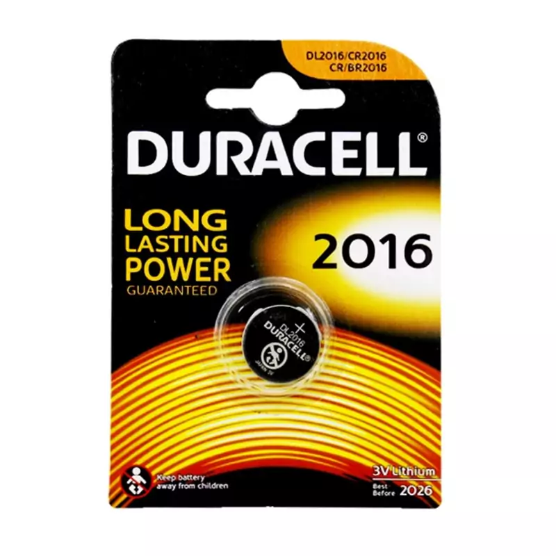 باتری سکه ای DURACELL مدل CR2016 تک پک