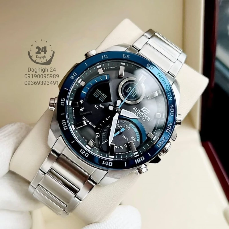 ساعت مچی مردانه کاسیو ادیفایس casio edifice ECB-900DB-1B Bبند استیل رنگ ثابت،مسترکوالیتی 